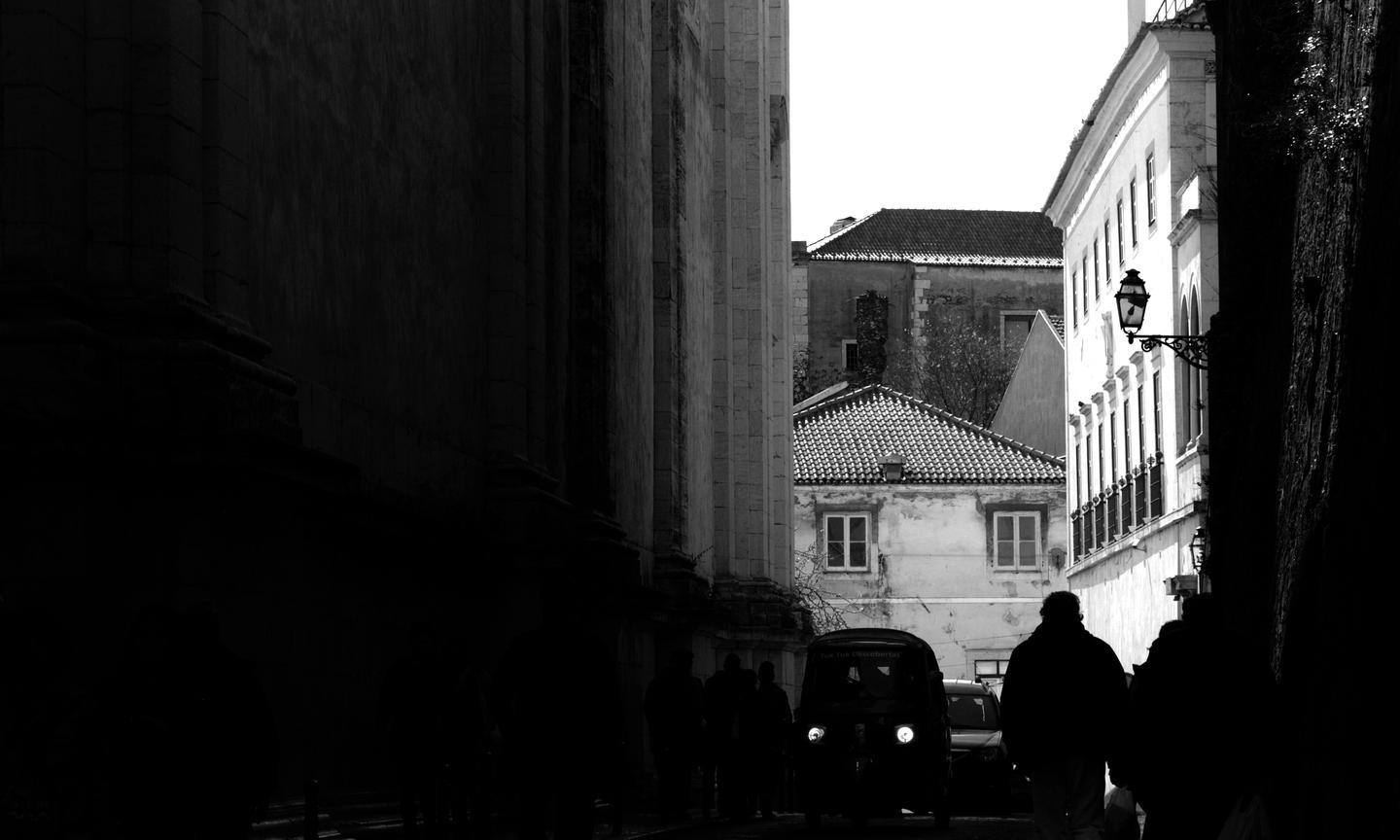Lisbonne en noir et blanc