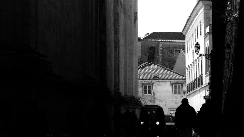 Lisbonne en noir et blanc